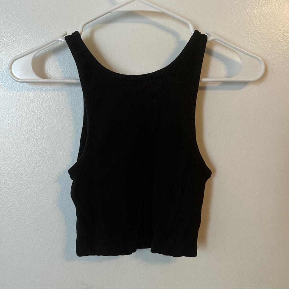 Zara High Neck Cropped Tank